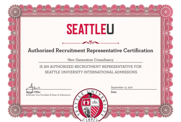 Công ty Thế Hệ Mới là đại diện tuyển sinh chính thức tại Việt Nam của trường đại học Seattle University tại Hoa Kỳ