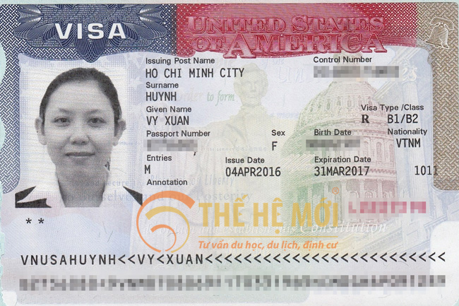 Visa chị Vy Huỳnh