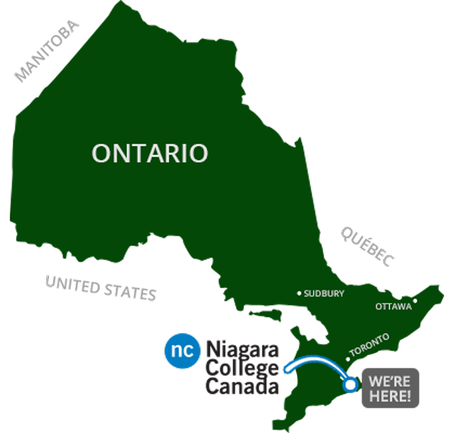 Vị trí trường Niagara College