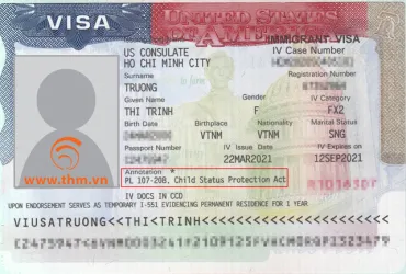 Chúc mừng chị Trinh và em Việt đậu visa định cư mỹ diện F2A, đồng thời được hưởng đạo luật bảo vệ tình trạng độc thân dưới 21 tuổi (CSPA)