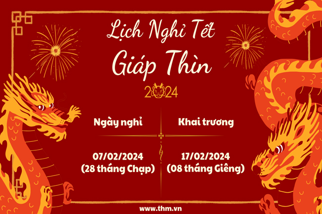 Thông báo nghỉ tết Nguyên Đán Giáp Thìn 2024