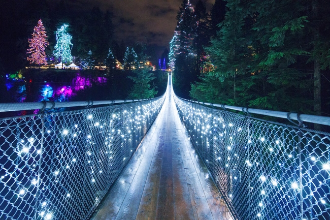 Cầu treo Capilano Suspension Bridge Park ở Vancouver