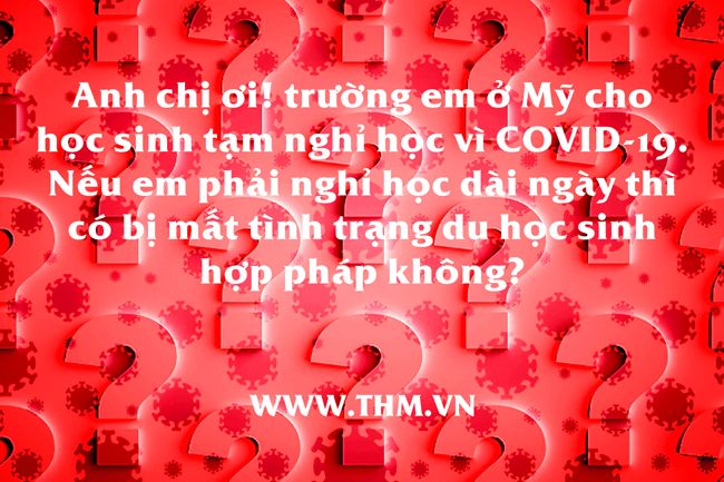 Duy trì tình trạng du học sinh ở Mỹ khi trường tạm nghỉ học vì Covid-19