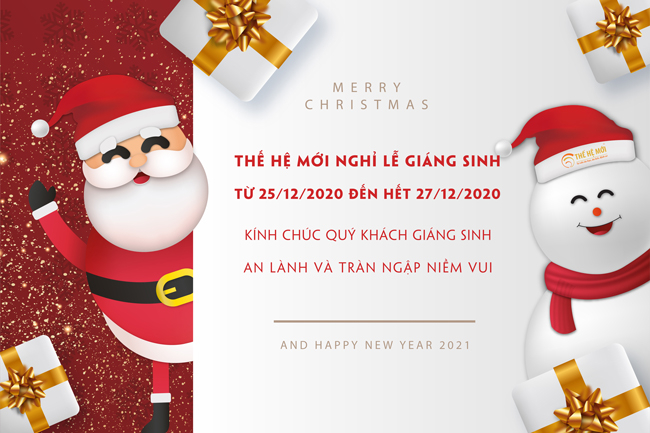 Thông báo nghỉ lễ Giáng Sinh 2020