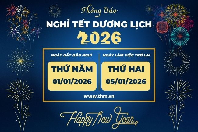 Thông báo nghỉ tết Dương lịch 2026