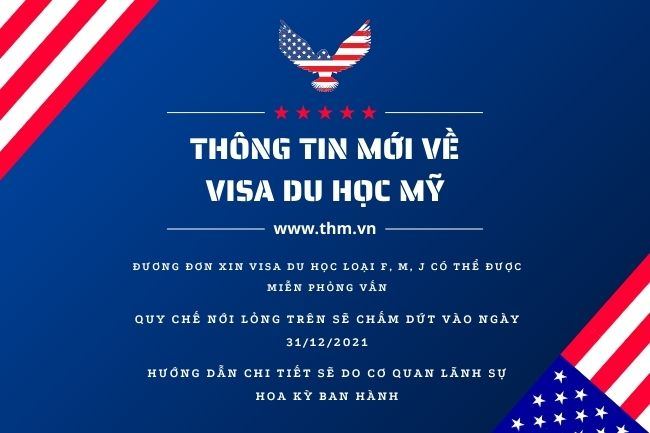 Thông tin mới về visa du học Mỹ loại F, M, J