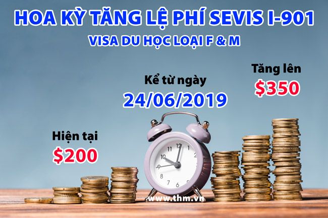 Hoa Kỳ tăng lệ phí SEVIS i-901 từ ngày 24/06/2019